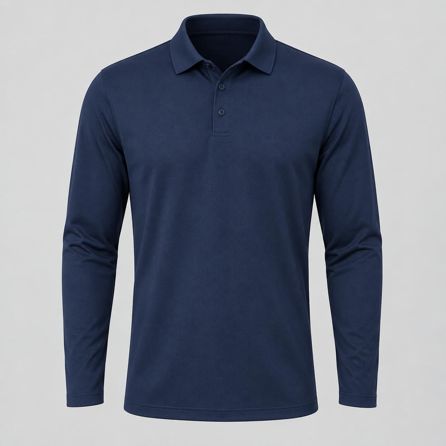 Zova Long-Sleeve Performance Polo